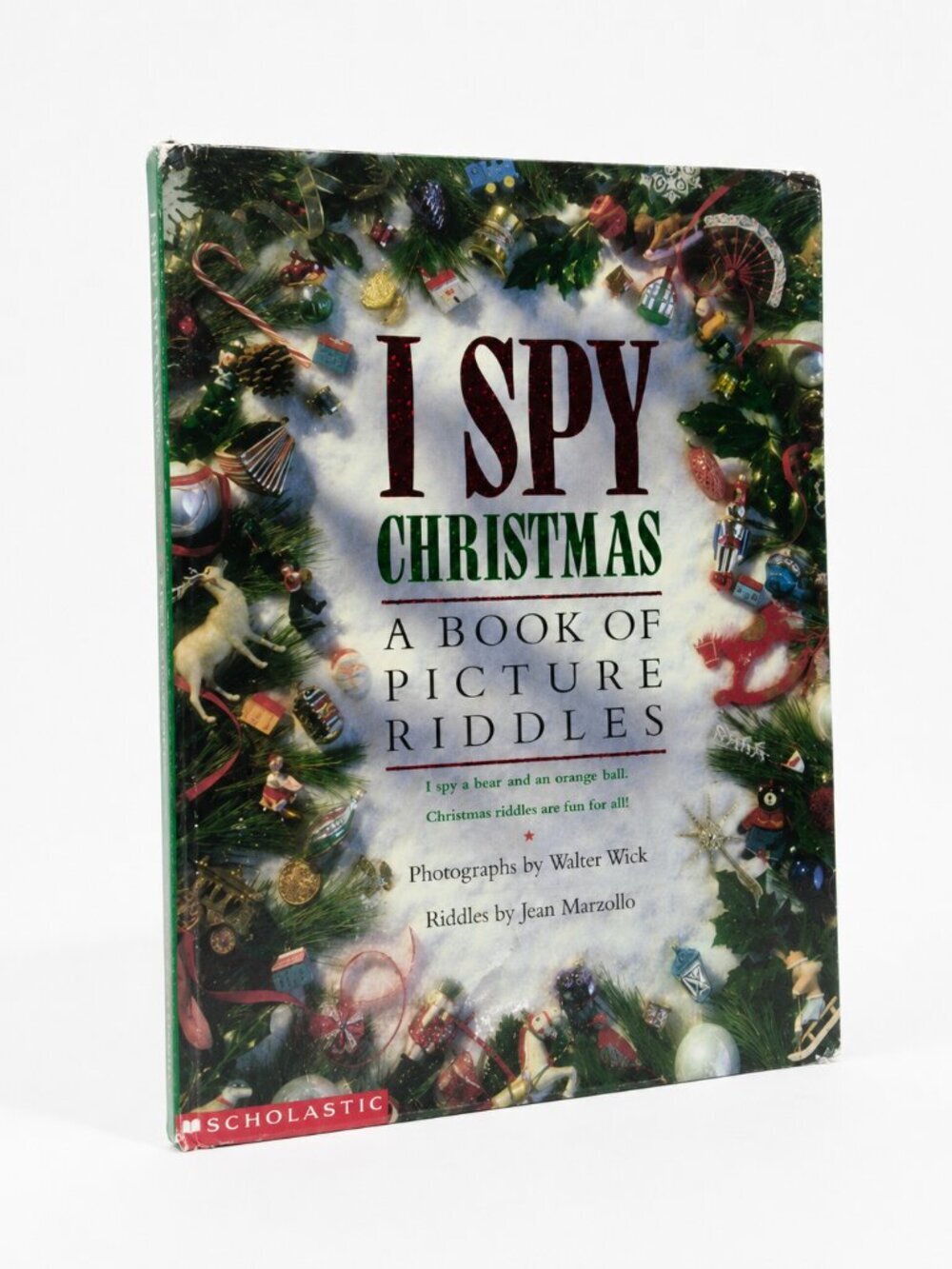 I SPY Christmas Hardcover Picture Riddles Marzollo Walter Wick 1992